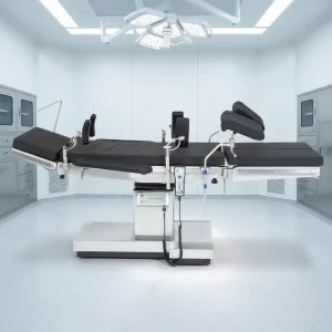 Electric Steel Operating Table Universal Multifunction Surgery Bed with Column Controller CE Certified