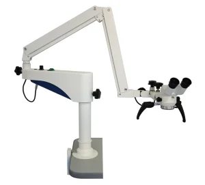 Electric Surgical Microscope with 6X Binocular 12.5X Eyepiece Dual Focal Lengths (200mm/300mm) for ENT Dental Use