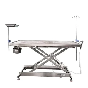 Electric Veterinary Operating Table 304 Stainless Steel Small Size Pet Surgery Bed for Animal Hospital Foot Pedal ACS02