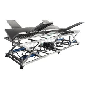 Electrical Hydraulic Veterinary Operating Table 1500kg Load Capacity Stainless Steel Large Animal Surgery Table Featuring Foot