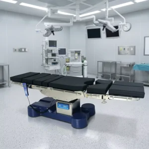 Electro Hydraulic Operating Table HE 608 T Electric Kidney Bridge Split Leg Plates 30 Degree Tilt for Urology Surgery