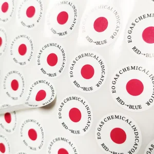Ethylene Oxide EO Sterile Indicator Stickers ISO Certified Waterproof Adhesive Labels for Medical Instrument Packaging