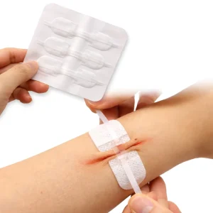 Factory Direct Disposable Medical Non woven Zip Stitch Dressing Zipper Closure CE Certified Far Infrared Disinfected