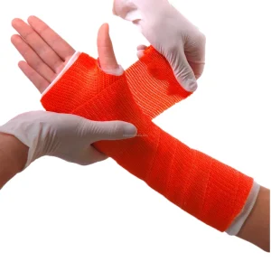 Factory Direct Surgical Consumables Breathable White Fracture Post Op Orthotics Fiberglass Casting Tape