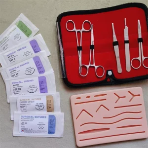 Factory OEM High Quality Surgical Suture Training Kit Skin Operate Suture Practice Kit