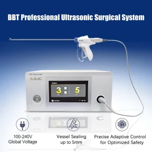 Factory Ultrasonic Scalpel System with Generator Hand Piece Scissor Shear Foot Switch for Laparoscopic Surgery