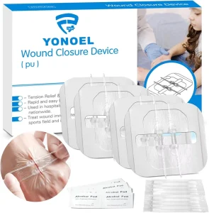 First Aid Kit Emergency Wound Closure Strip 2PCS Wound Closure Kit Zip Stitch Wound Closure Device Laceration Closure Kit