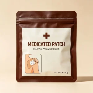 Flat Resealable Zipper Bags for Moisture Proof and Dust Proof Storage for Pain Relief Patches Herbal Plasters Medical Bandages