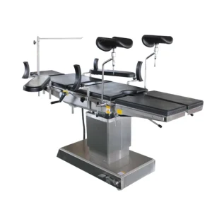 Flexible Operating Room Setup Use Durable Easy Clean Surface Stainless Steel Mobile Operating Table With Locking Wheels