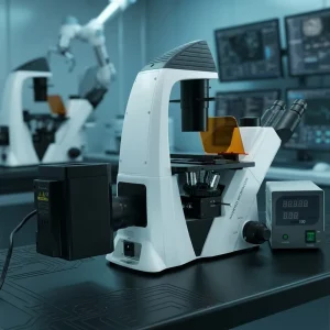 Fluorescence Microscope Laboratory Optical Instrument for Living Cell Culture and Medical Research
