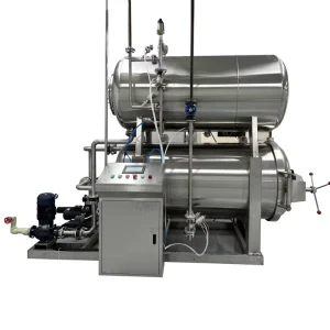 Full Automatic Horizontal 304 Stainless Steel Steam Water Spray Retort Sterilizer for Food Industry