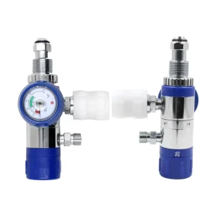 Full Brass Oxygen Regulators Medical Pressure Regulators with Quick Outlets