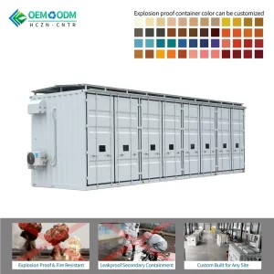 Fully Customizable Gas Cylinder Storage Container for Diving Center Compressed Air Oxygen and Heliox Mixture