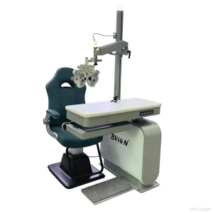 GT-1200 Electric Ophthalmic Unit Compact Design Motorized Chair Table Lift Space Saving Eye Examination