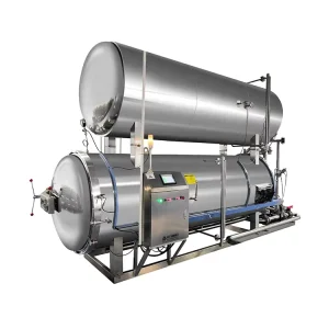 Glass Bottle Steam Sterilizing Equipment Machine Water Immersion Autoclave Sterilizer