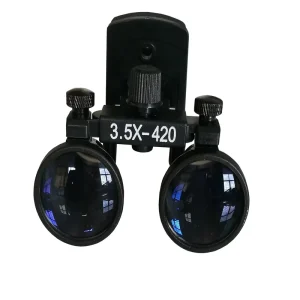 Global Agent Recruitment 2.5X 3.5x Plastic Metal Clip on Binocular Magnifier Dental Glasses Dental Loupes Medical Supplier