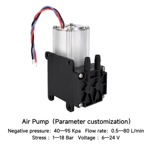 HCKG 2.6Bar 16LPM Medical 12V DC Oil Free Anti Corrosion Small Vacuum Pump Mini Gas Pump Self Priming Micro Diaphragm Air Pump