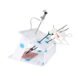 HD 1080P Laparoscopic Simulator Trainer Box 4 Training Instrument Modules and Endoscope Camera Scissors Included