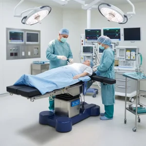 HE 608 T Electro Hydraulic Operating Table Modular Design Medical Equipment