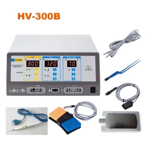HV 300B Electric Portable Stainless Steel Electrosurgical Unit Veterinary Surgical Equipment Skin Cautery Machine