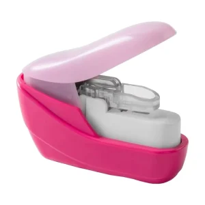 Hand held Mini Safe Stapler No Staples Stapleless 4 Sheets Capacity for Paper Binding Shop School Office Home Supplies