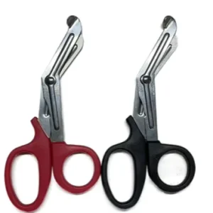 Heavy Duty Stealth Black Bandage Shears 7 14 Bent Titanium Bonded for Outdoor Adventure Emergency Medical Treatment Equipment