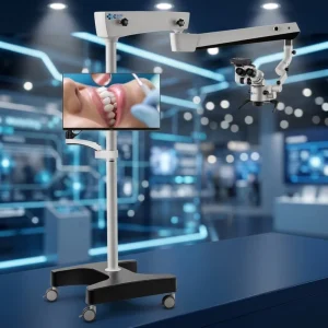 High Definition Dental Microscope with LED Light Adjustable Ergonomic Design Medical Surgical Dental Lab Operation Microscope