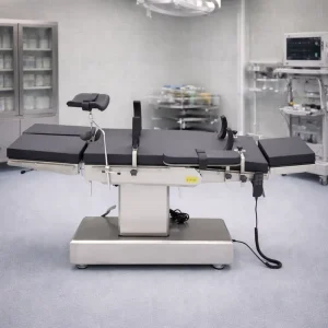 High Precision Stainless Steel Electric Operating Table with Adjustable Positions for General Surgery