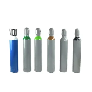High Pressure EU Steel Gas Cylinder 5L 8L for CO2 O2 He Ar Co2 Medical Oxygen Gas Filling Water Capacity