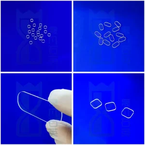 High Pressure Resistant Laser Cutting Double Sided Polishing Quartz Window Small Quartz Wafer