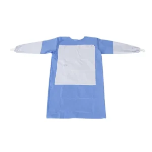 High Quality Blue Water Proof Disposable Sterile SMS Reinforced Surgical Gown Medical Consumables