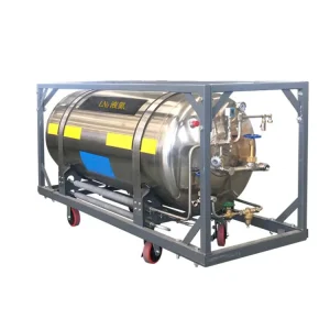 High Quality Double Layer Medical Cryogenic Insulation Gas Dewar Cylinder