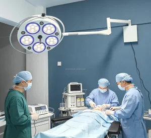 High Quality Electric Shadowless Veterinary Surgery LED Medical Examination Light Deluxe Arm Wall Mounted Surgical Lamp CE