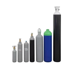 High quality Steel 2L 5L 8L 10L 13.4L 20L Gas Medical Oxygen Cylinders 15MPa 1 Year Long Service Life