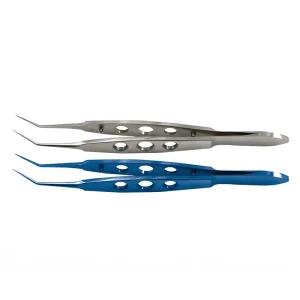 High quality ophthalmic micro surgical instruments bevel head tying forceps tail shaped titanium stainless for eye surgery