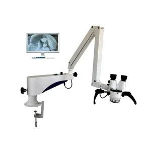 High resolution Medical Binocular Surgical Microscope Ent Wall mounted Surgical Microscope