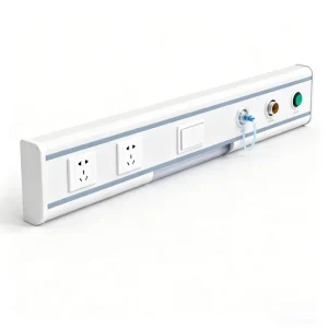 Hospital Bedside Equipment Rail with Wired Wireless Nurse Call and Medical Gas Outlets for Gas Generation Equipment