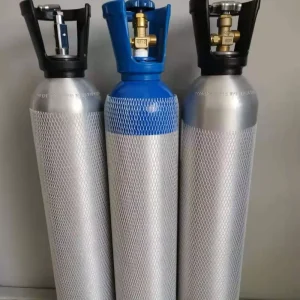 Hospital Equipment Aluminum Small Medical Oxygen Gas Cylinder Portable Storage Tank for Sale