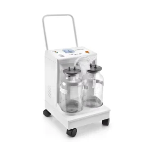 Hospital Grade Electric Suction Machine 40L/min ISO13485 Mobile Dual Bottle Surgery Use