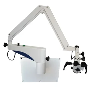 Hospital LED Surgical Binocular Microscope With Table Mount Clamp ENT Mobile Ophthalmic Operating Microscope