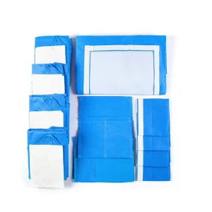 Hospital Medical Consumable Disposable Sterile Surgical Laparotomy Drape Kit Pack
