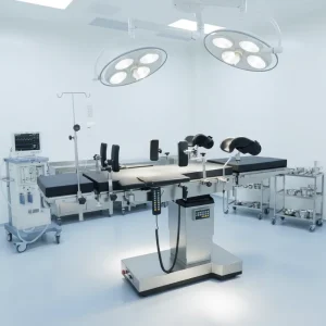Hospital Orthopedic Medical Theatre Electric Surgical Operating Table Bed Steel Metal Plastic Class II 1 Year Warranty