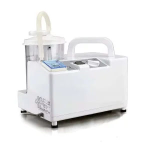 Hospital Surgical Portable Metal & Plastic White Vacuum Medical Suction Machine