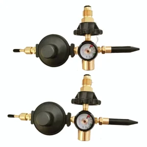 Industrial Brass Gas Regulator CGA580 G5 8 for Helium Balloon Inflation and Party Decorations