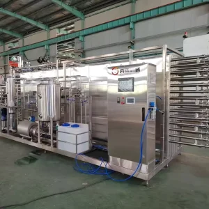 Industrial Milk Pasteurization Machine Milk Fruit Juice UHT Tube Sterilizer Processing Line