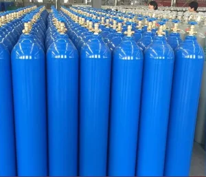 Industrial Oxygen Gas Cylinder 40L With Core Pressure Vessel Nitrogen Argon Co2 Oxygen Gas Cylinder