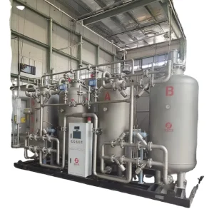 Industrial PSA Nitrogen Generator System PLC Bearing Motor High Purity 97-99.9995% N2 Gas Making Machine