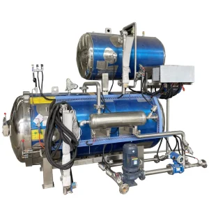 Industrial Steam Heating Spray Sterilizer Retort Food Grade High Pressure Sterilization Equipment for Canned Food Beverage