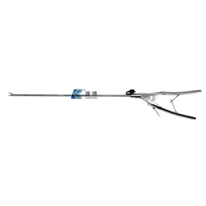 Kangbo Medical Manufactures Medical Laparoscopic Surgical Instruments V shaped Needle Holding Forceps