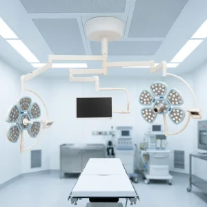 LED Surgical Examination Lamp Electric 40,000-160,000 Lux Illumination Ra 95 CRI 160-280mm Spot Diameter CE Certified